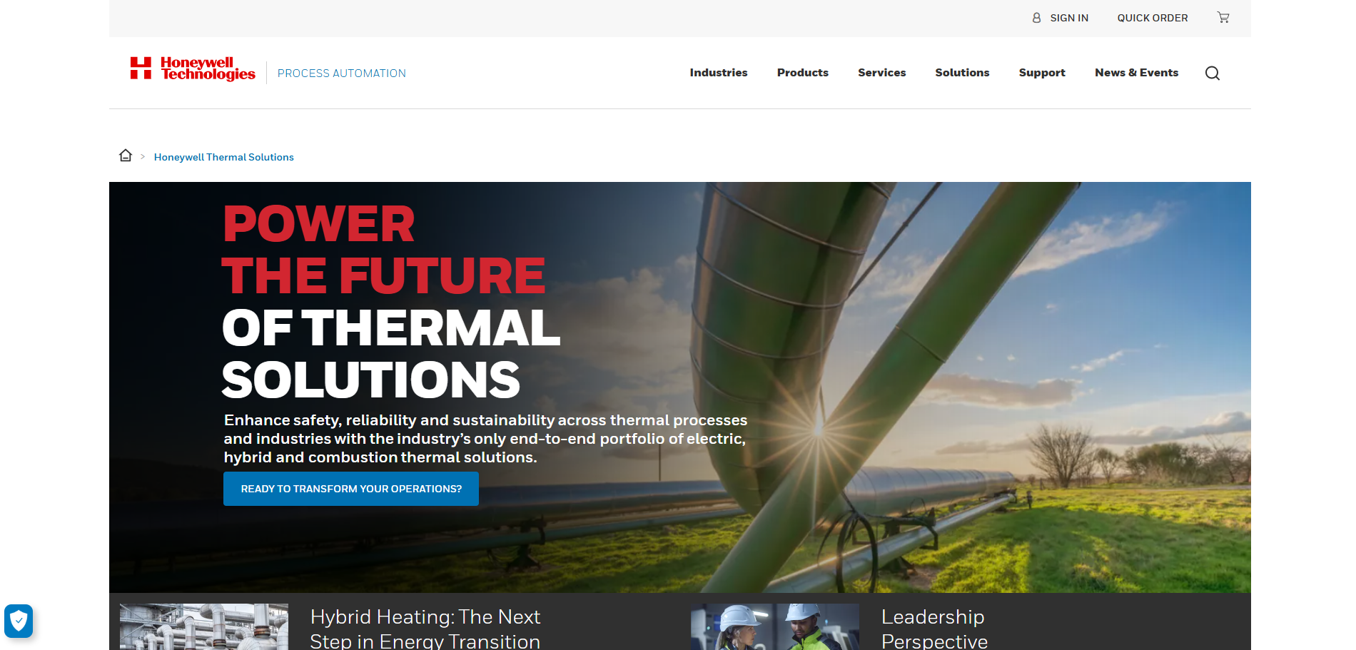 Honeywell Thermal Solutions
